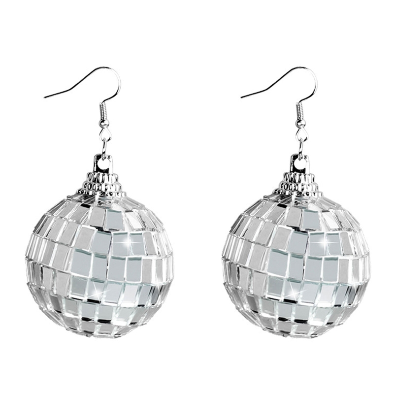 Women'S Fashion Of The 70S - 31BB Discobal Oorbellen Dangle Oorbellen 60's
