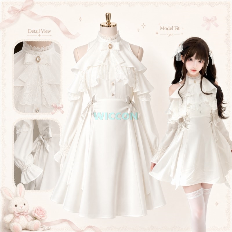 Women'S Fashion Suit - Japanse Jirai kei Lolita Elegante Effen