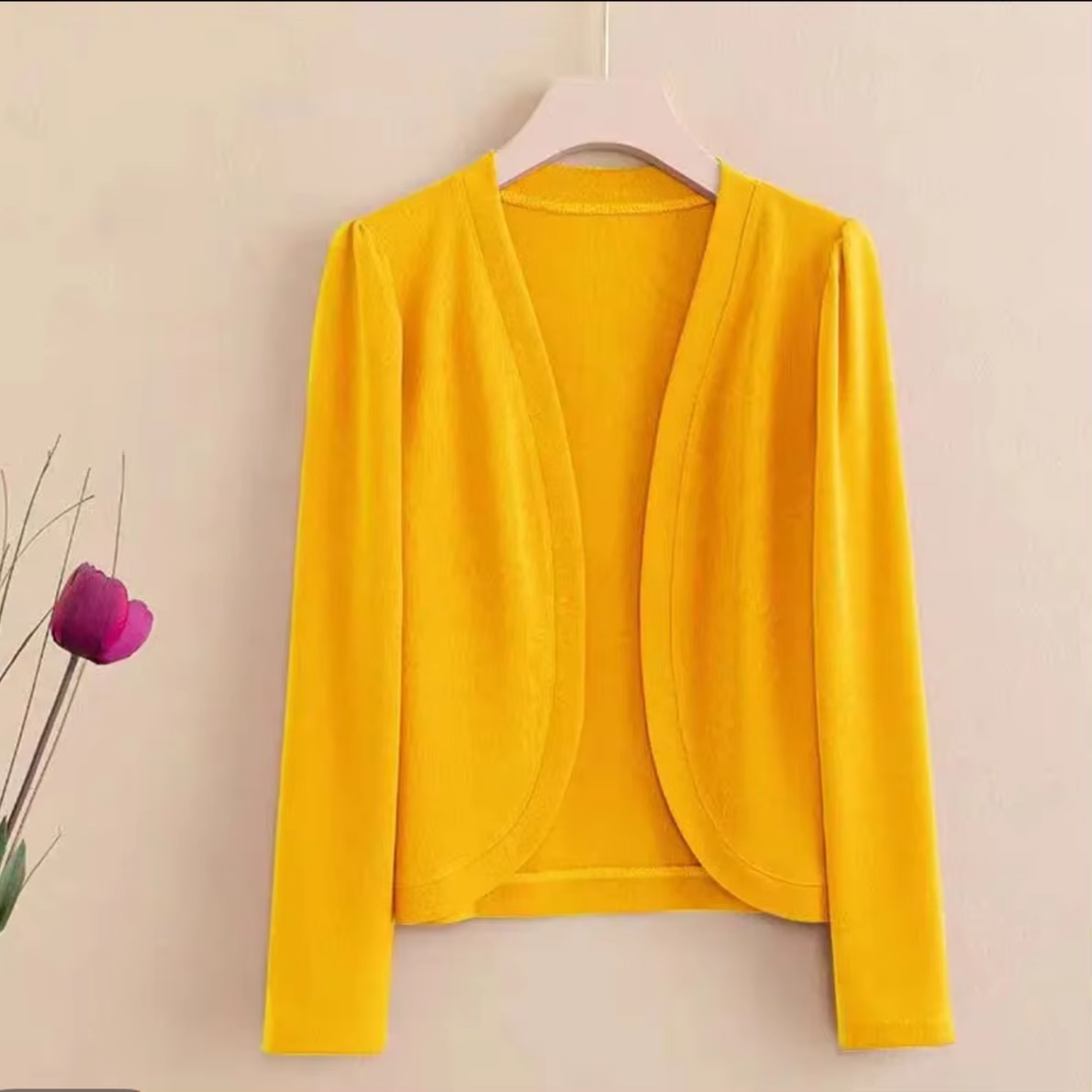 Women'S Fashion Knitwear - Zomer Dames Lange Mouw Ijs Zijden