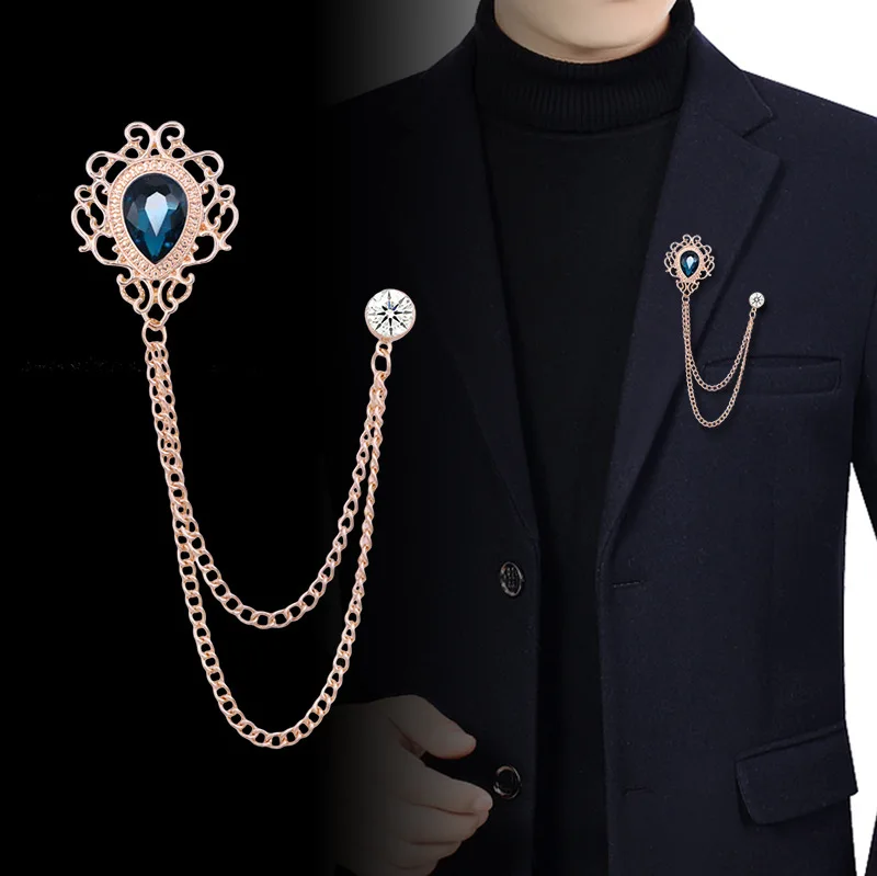 Women'S Fashion Suit - Nieuwe Vintage Kwastje Ketting Strass Kristal