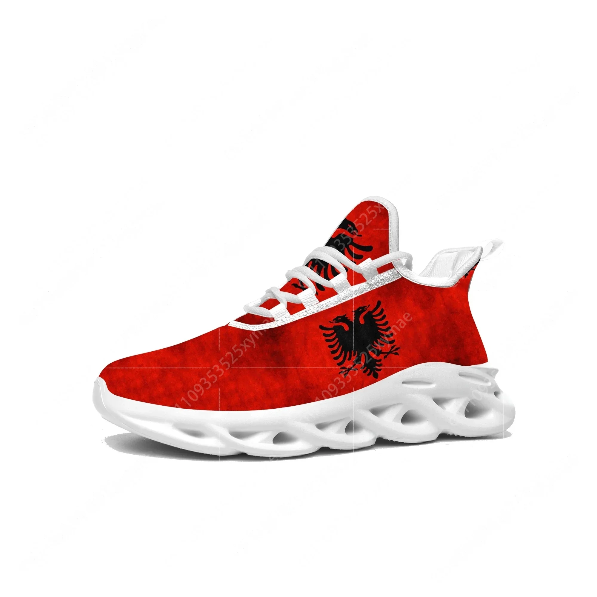 Women'S Fashion Running Shoes - Albanese vlag flats sneakers heren dames