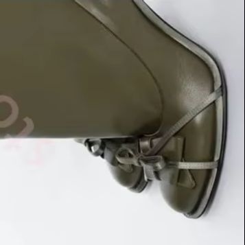 Women'S Fashion Boots 2025 - 2026 Herfst Groene Ronde Boog Kniehoge
