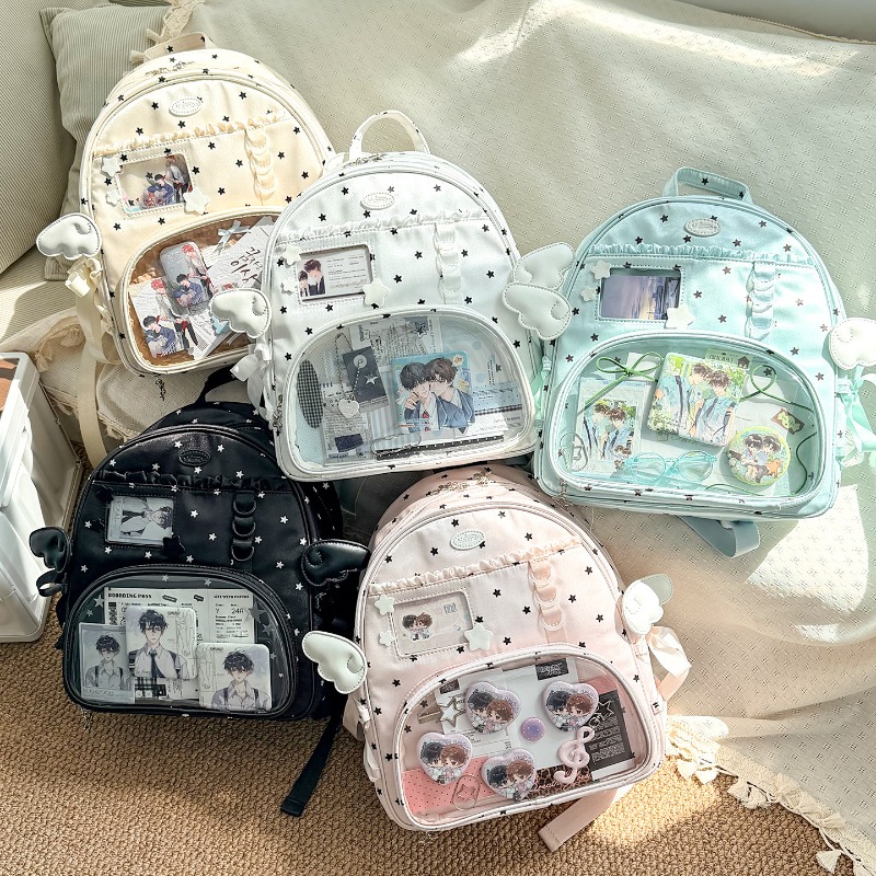 Women Fashion Japan - Japan Contrast Star Ita Bag Bandage
