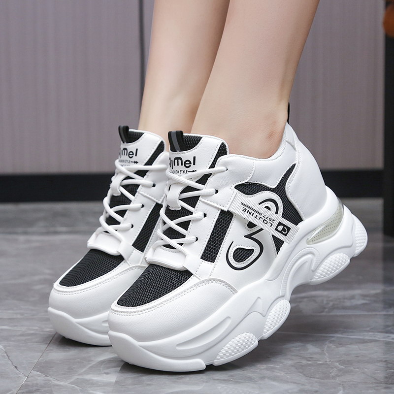Women'S Fashion Running Shoes - Casual dikke zolen Onhandige sneakers Ademend