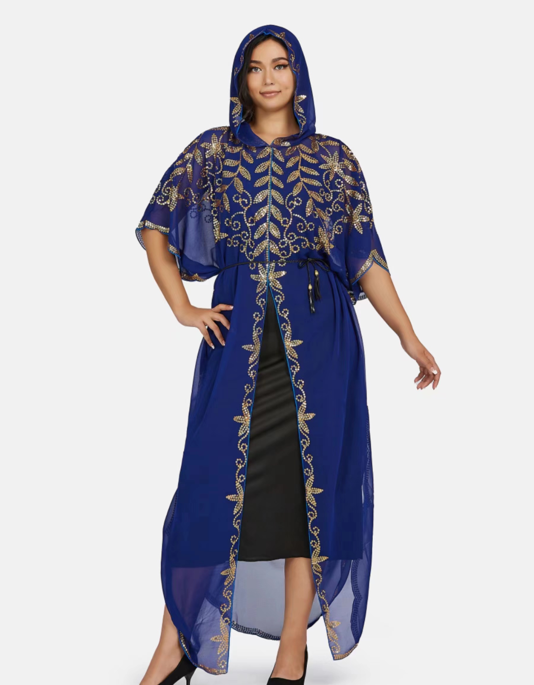 Women'S Fashion Quick Delivery - Damesmode Klassieke Afrikaanse Chiffon Stof Pailletten