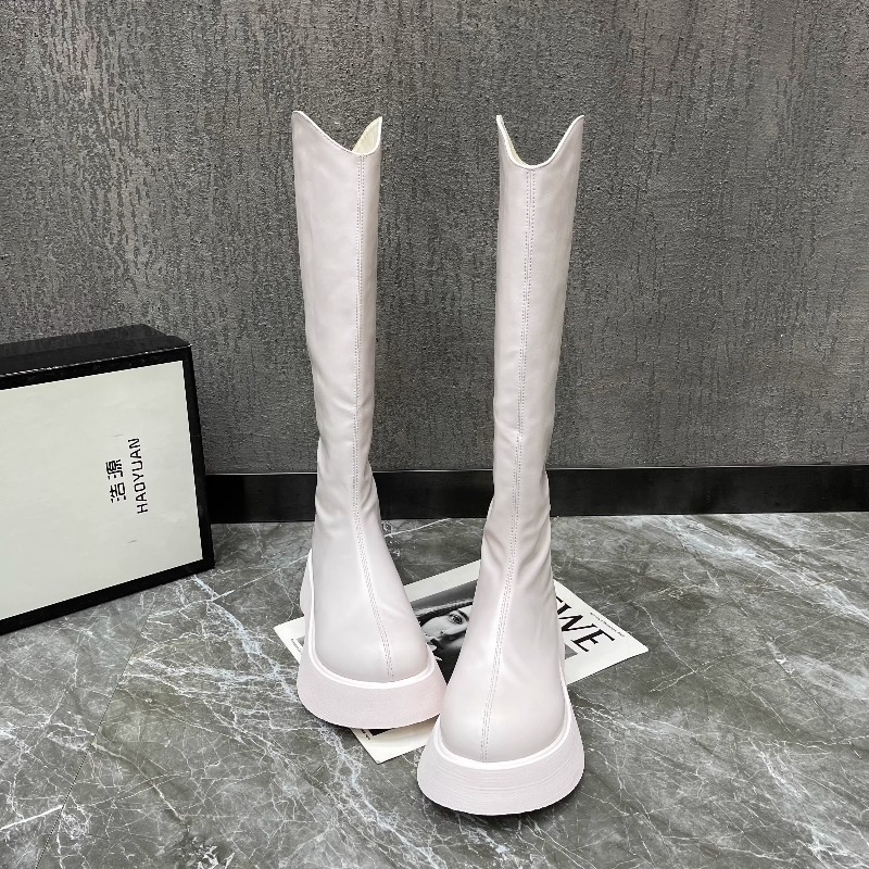 Women'S Fashion Korea - Nieuwe eenvoudige effen kleur platform antislip