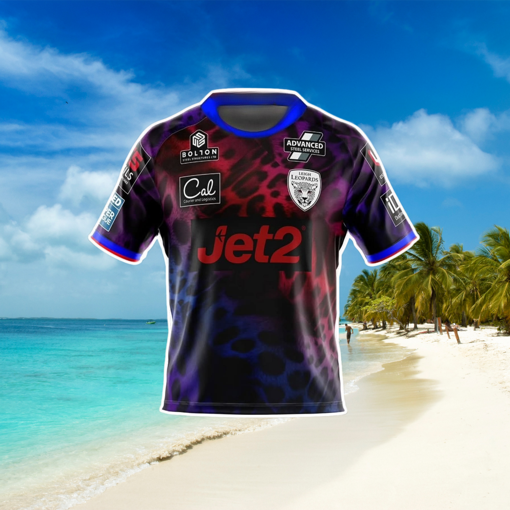 Women'S Fashion Rugby Shirt - 2026 Leigh Leopards Rugby Jersey T-shirt