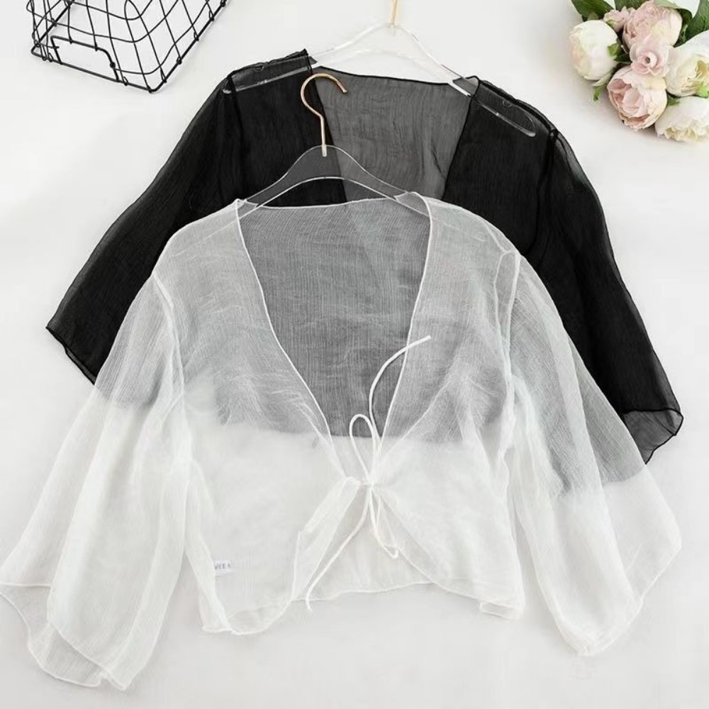 Women'S Fashion Knitwear - Zomer Crinkle Dames Vest Losse Chiffon