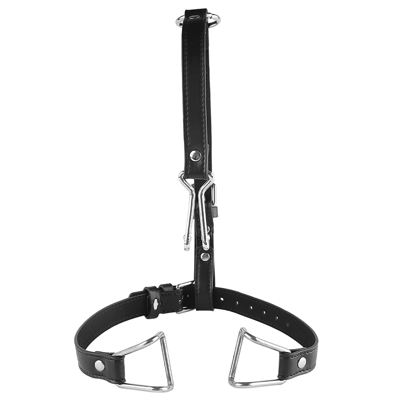 Women'S Fashion Harness - SM mondplug vrouwelijke slaaf mondplug roestvrijstalen