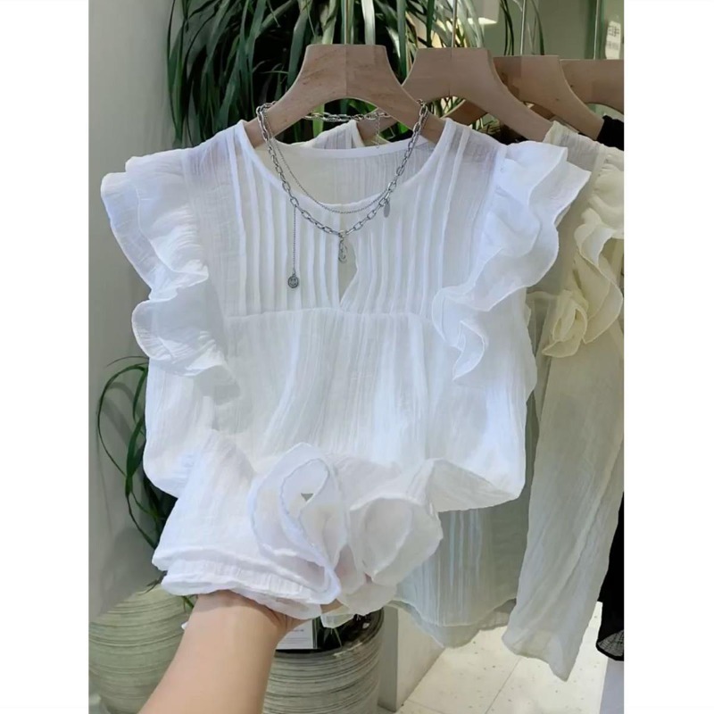 Women Fashion Japan - Mode Sweet Summer Dames Blouses Ronde
