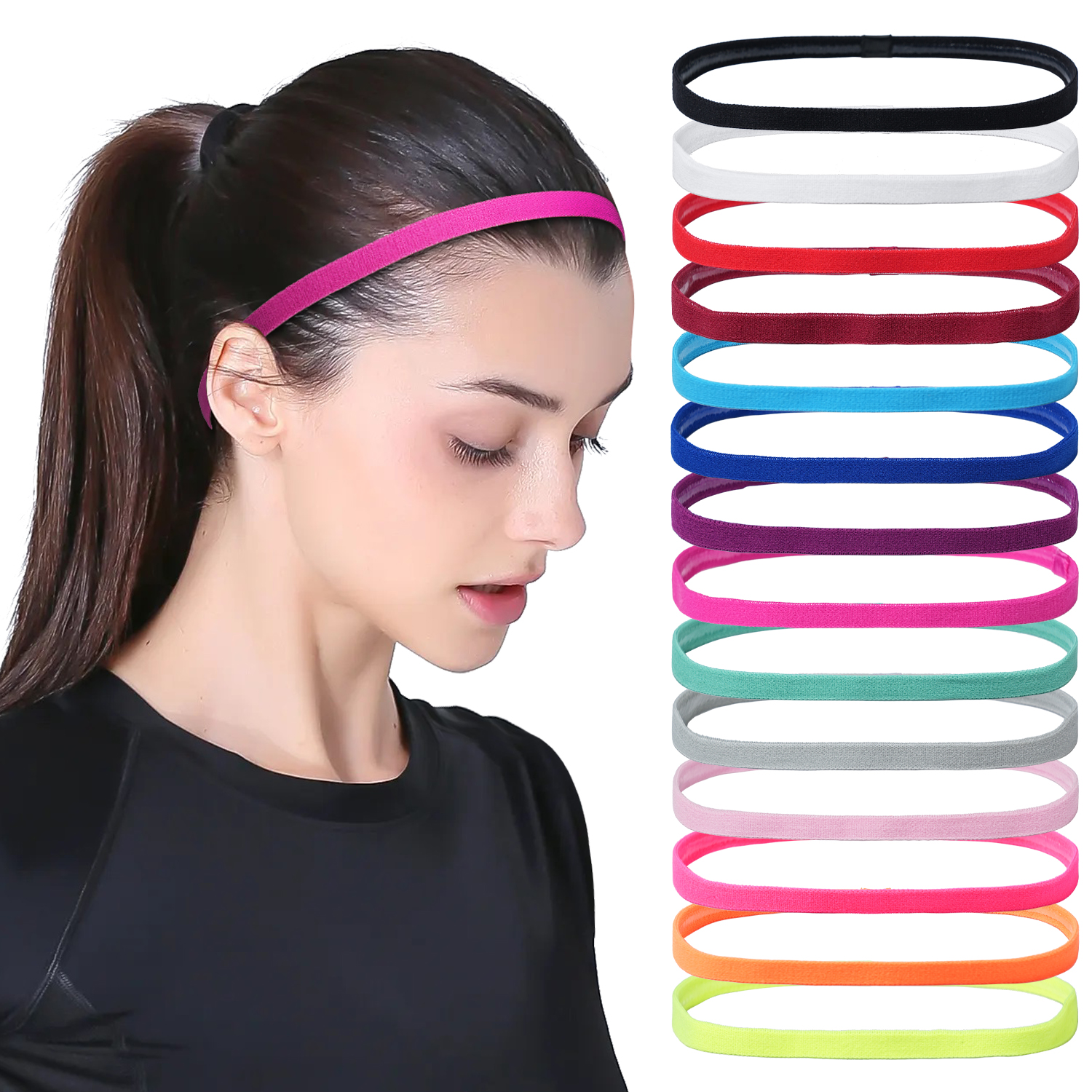 Women'S Fashion Guide - 3 Stuks Antislip Sport Haarband Siliconen