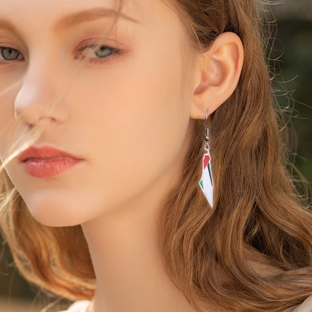 Women'S Fashion Guide - Yiluocd Palestine Map Drop Oorbellen Voor