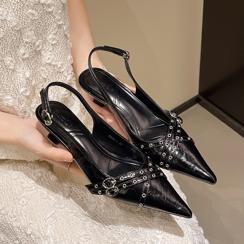 Women'S Fashion Trends 2025 - 2025 Nieuwe Vrouwen Puntschoen Sandalen Hoge