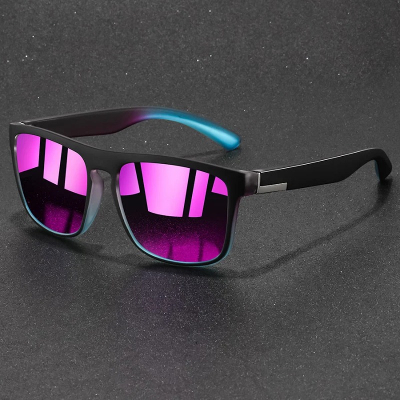 Women'S Fashion Eyewear - Mode Vintage Vierkante Sportzonnebril Mannen Vrouwen
