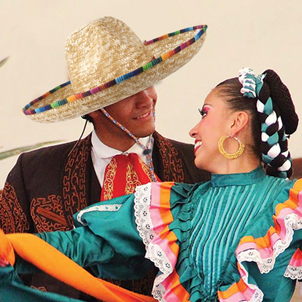 Straw Hat Summer - Mexicaanse Sombrero Hoed Stro Geweven Brede