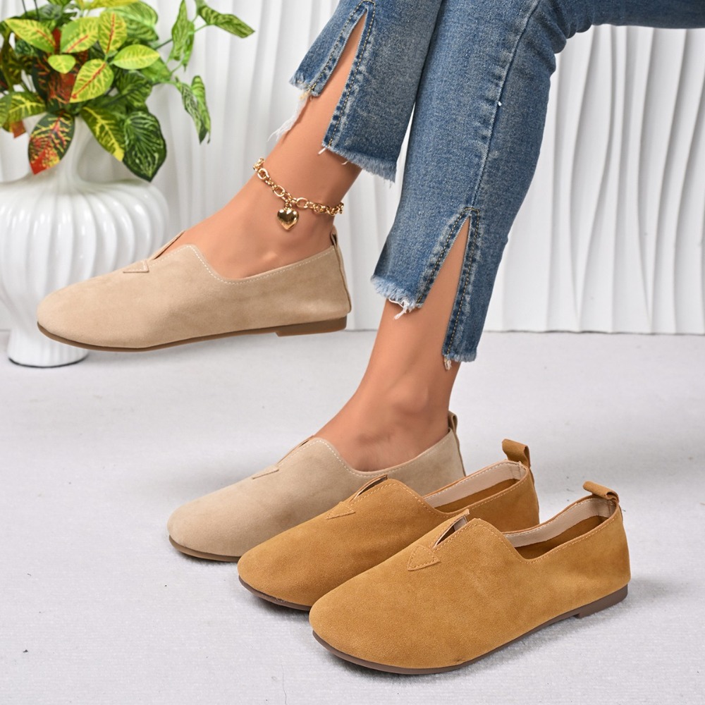Women'S Fashion Quick Delivery - Platte damesschoenen Instapper Ronde neus Lage