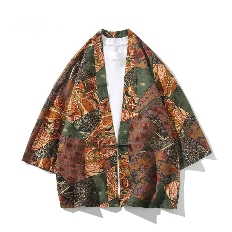 Women'S Fashion Knitwear - Etnische stijl print yukata mannen vrouwen