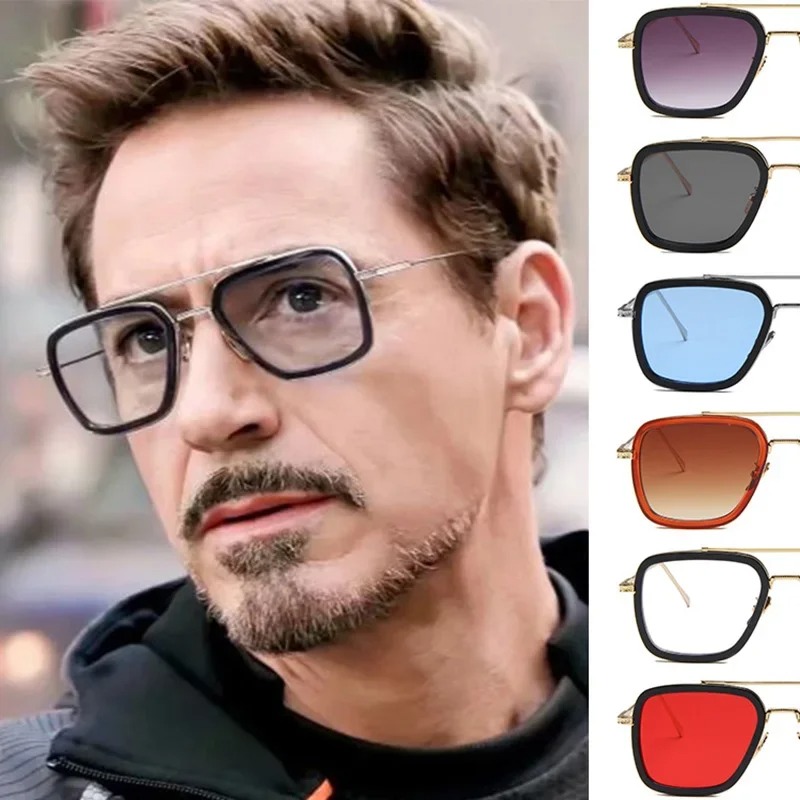 Women'S Fashion Eyewear - Steam Punk Tony Stark zonnebril heren