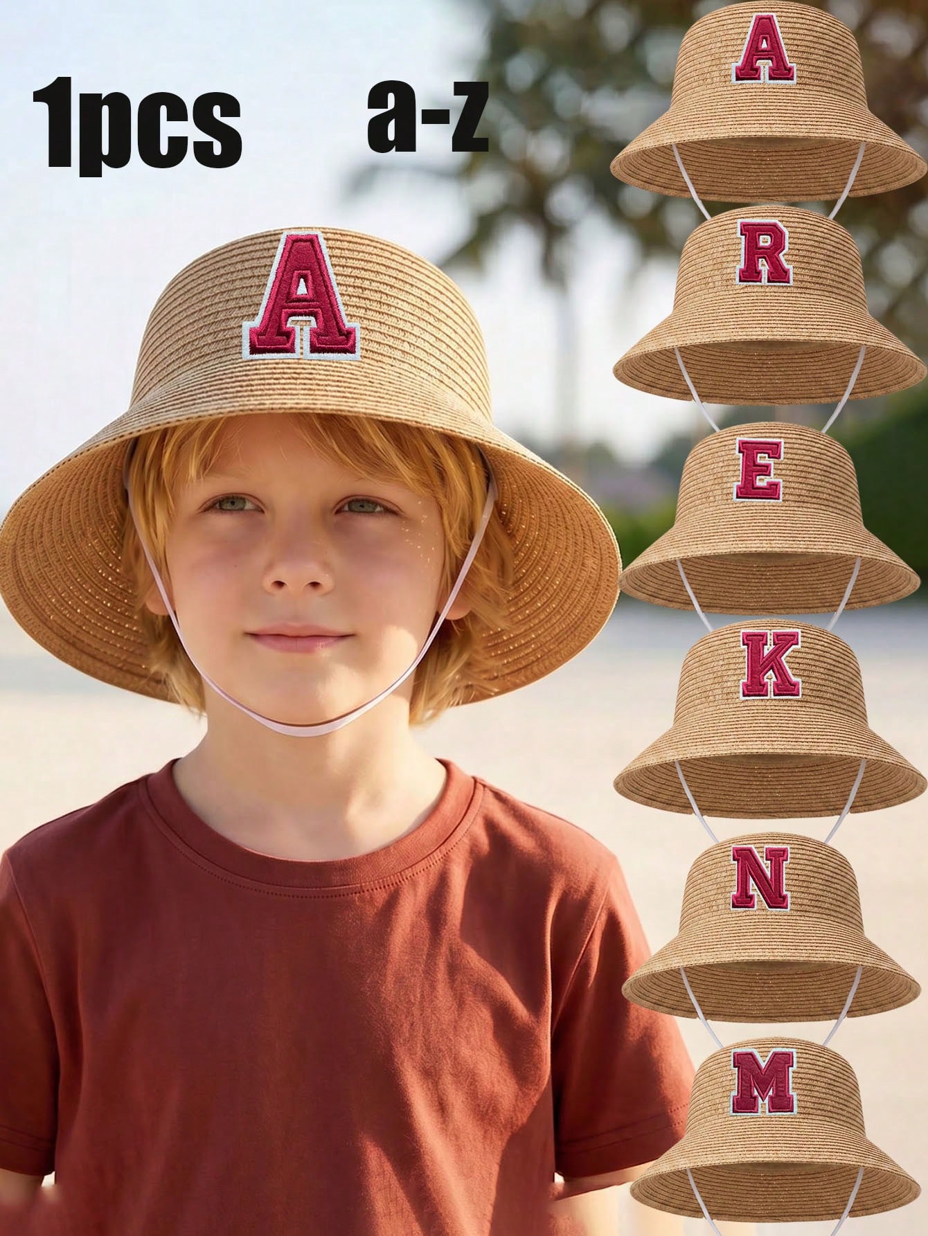 1Pc 3-8Y Jongens Koffie Boog S - Straw Hat Summer recensie en prijs