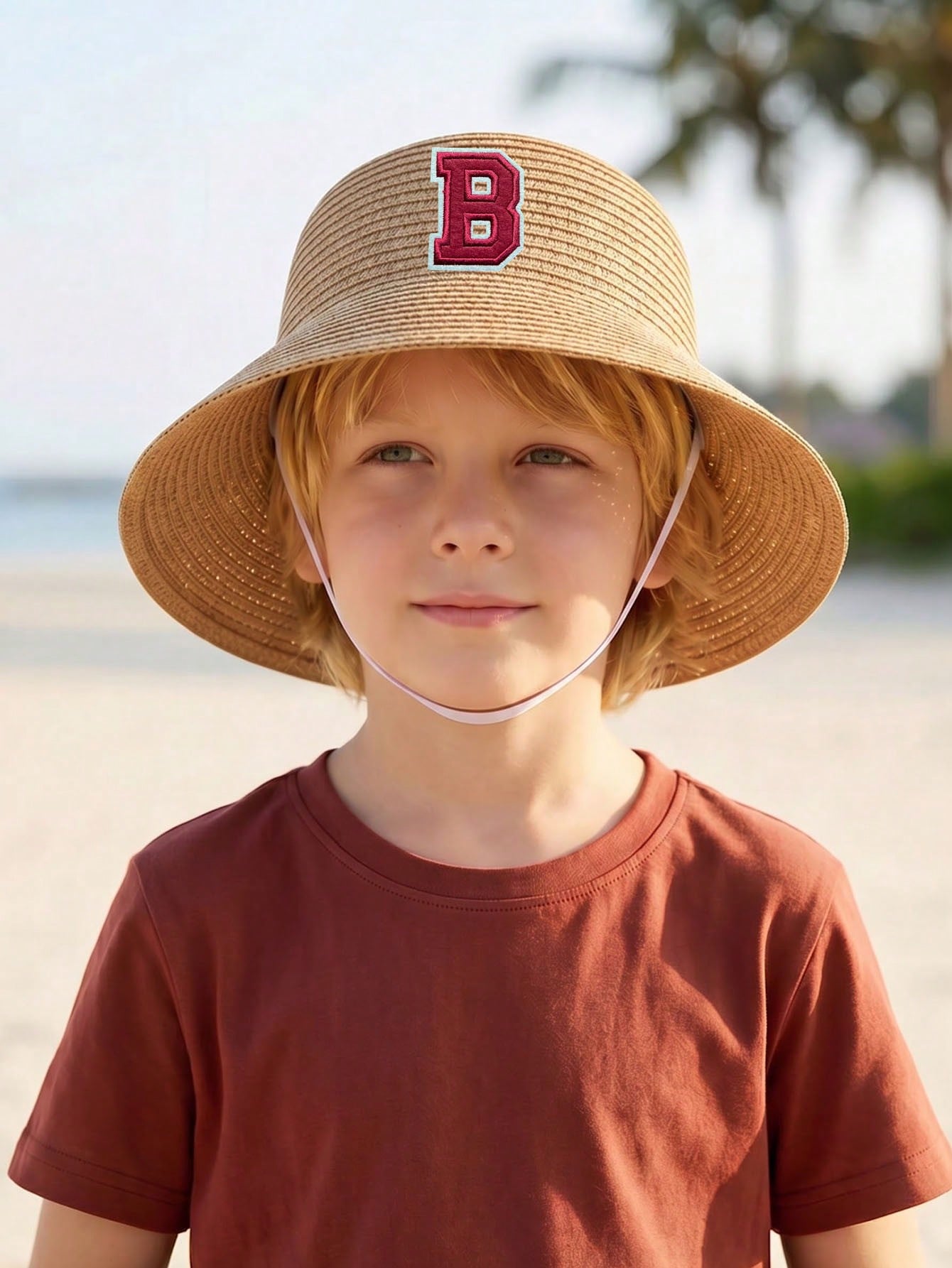 1Pc 3-8Y Jongens Koffie Boog S - Straw Hat Summer recensie en prijs
