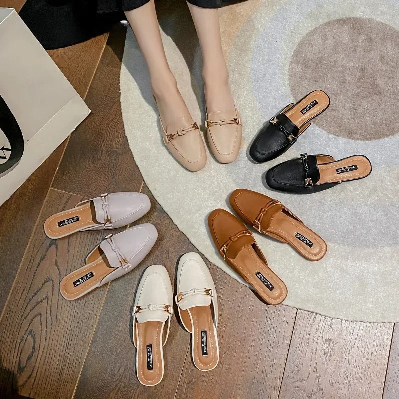 Damesschoenen Mode Baotou Halv - Women'S Fashion Korea recensie en prijs