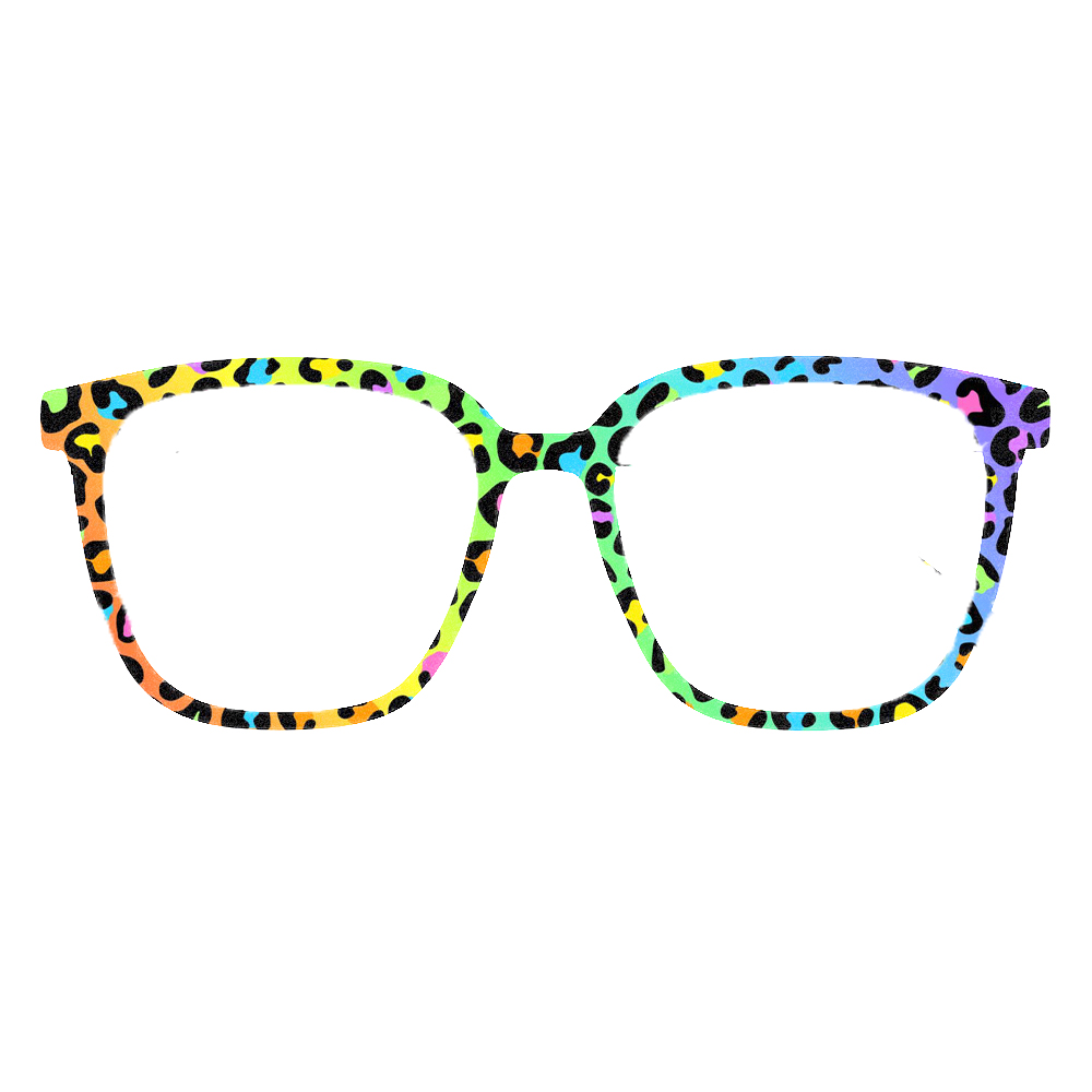 Trendy regenboog luipaardprint - Women'S Fashion Eyeglass Frames recensie en prijs