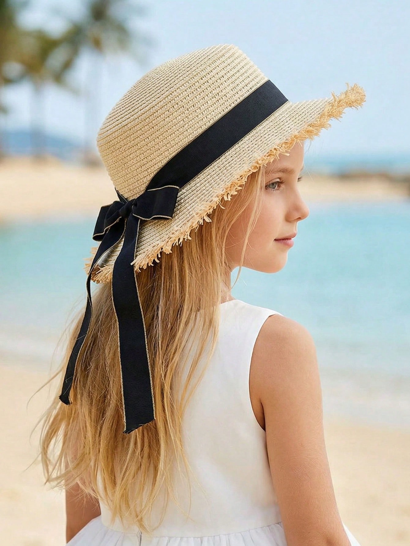 1Pc 3-8Y Meisjes Koffie Stroho - Straw Hat Summer recensie en prijs
