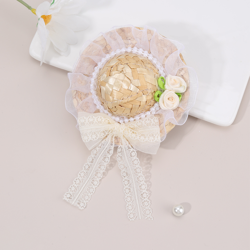 Nieuwe Mini Strohoed Haar Clip - Straw Hat Summer recensie en prijs