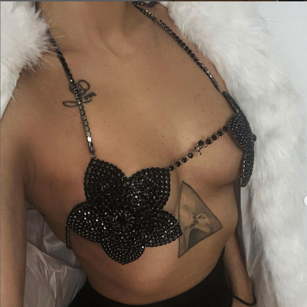 Steenmans Zwart Kristal Bloem  - Women'S Fashion Harness recensie en prijs