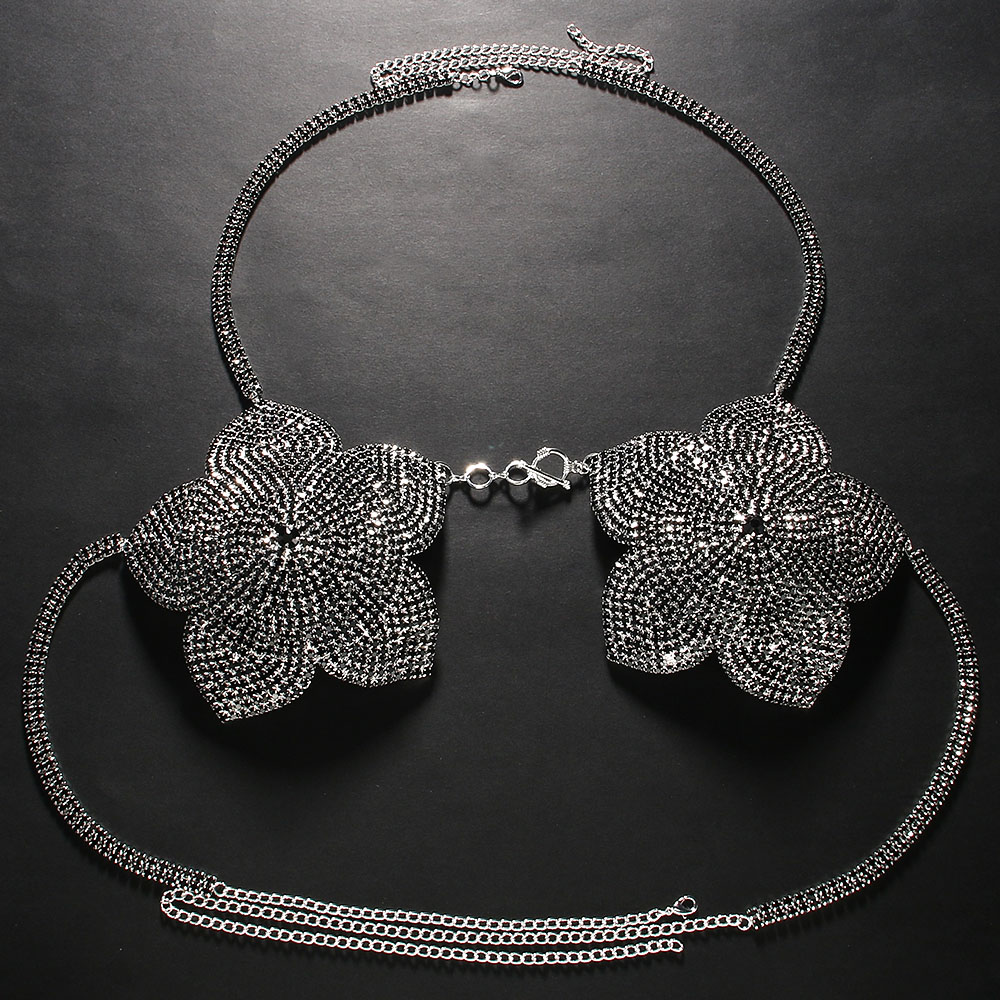 Steenmans Zwart Kristal Bloem  - Women'S Fashion Harness recensie en prijs
