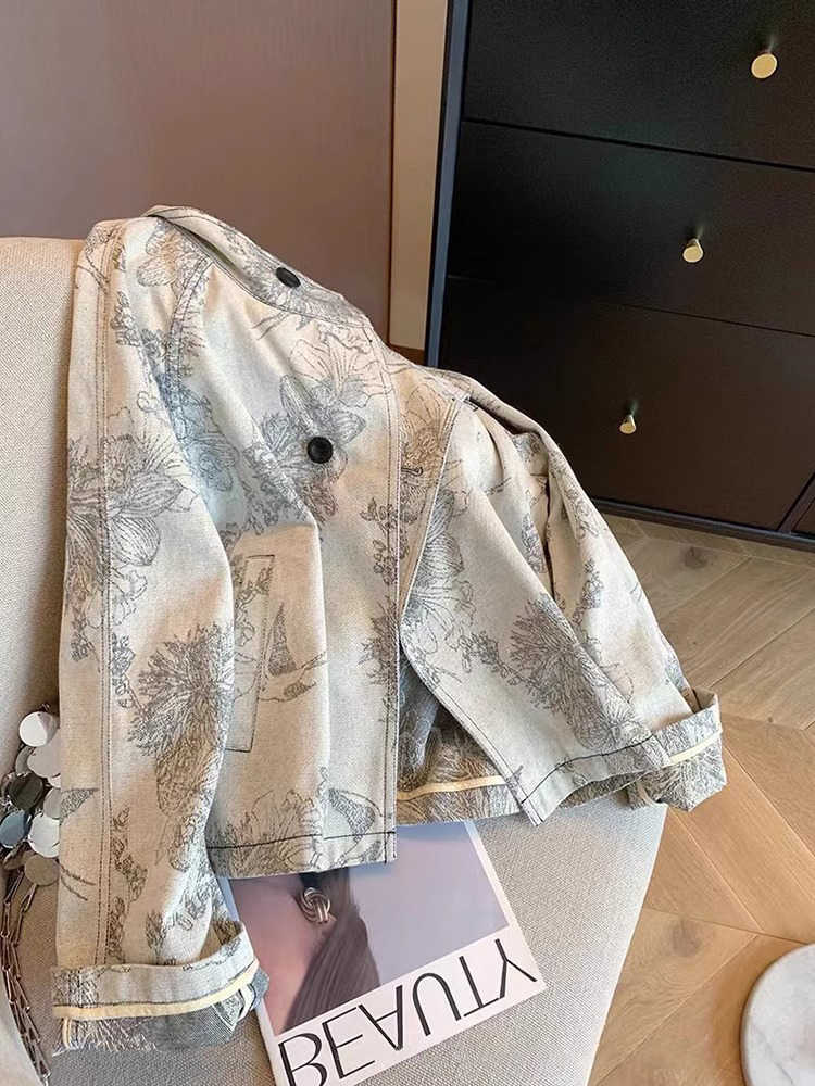 Vrouwen lichtgrijs print denim - Women'S Fashion In The 90S recensie en prijs