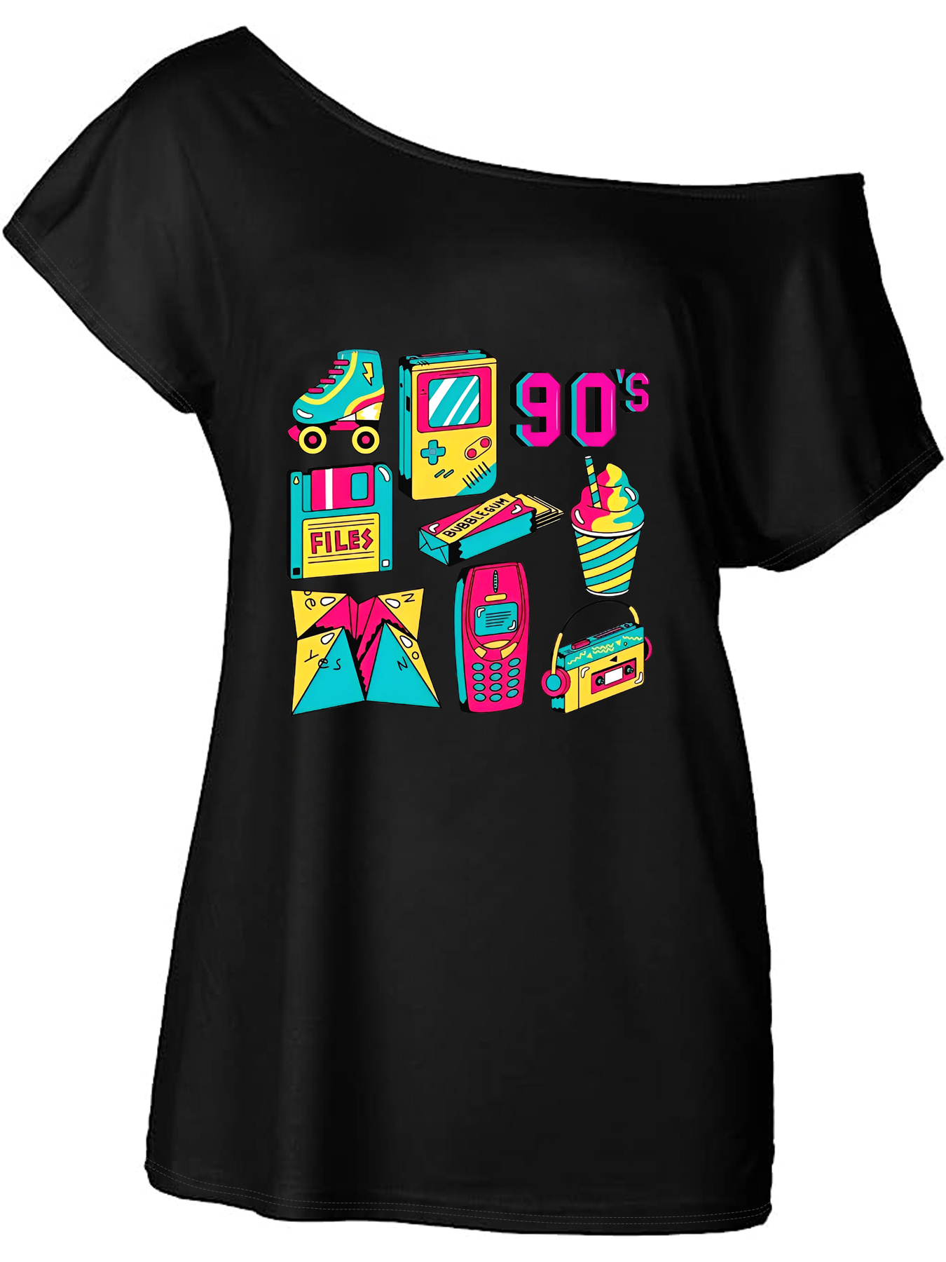 Mode Dames off-shoulder T-shir - Women'S Fashion In The 90S recensie en prijs