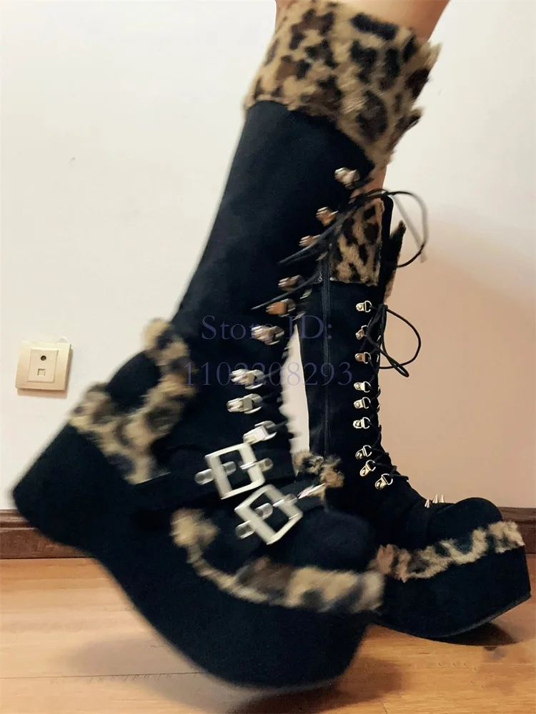 Luipaard Bont Kniehoge Laarzen - Women'S Fashion Boots 2025 recensie en prijs
