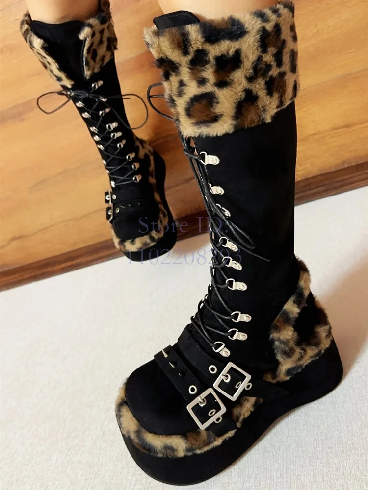 Luipaard Bont Kniehoge Laarzen - Women'S Fashion Boots 2025 recensie en prijs