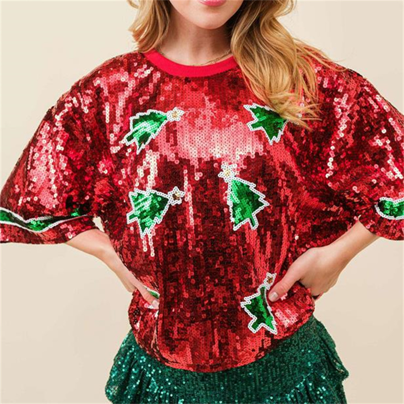 Dames zomermode pailletten T-s - Women'S Fashion Rugby Top recensie en prijs