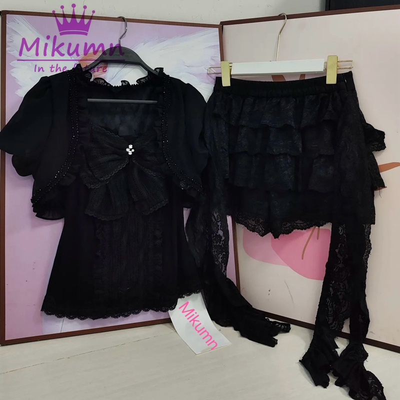 Mikumn Gothic Lolita Zwart Kan - Lace Trim Cami recensie en prijs