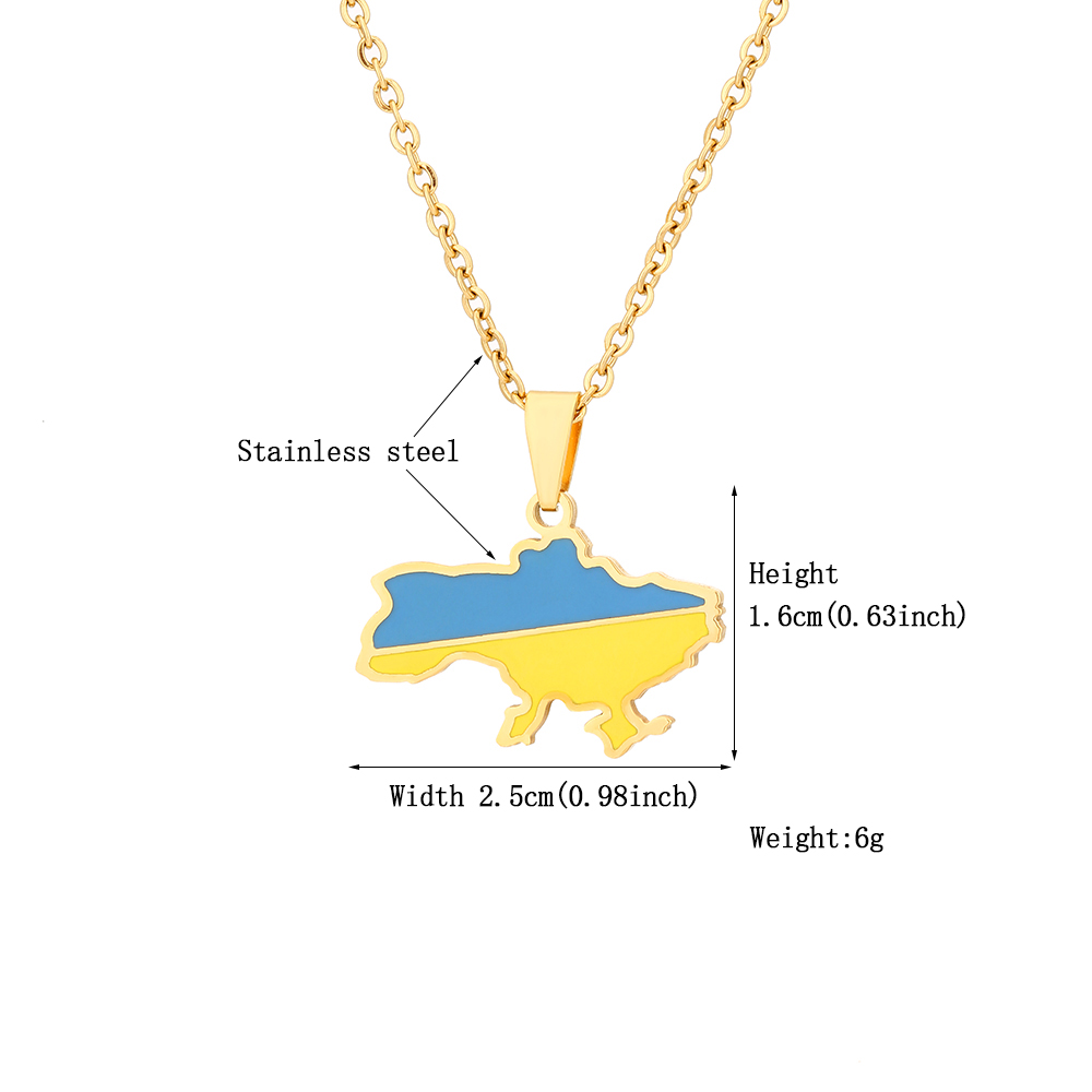 Oekraïne Kaart Vlag Hanger Ket - Women'S Fashion Guide recensie en prijs