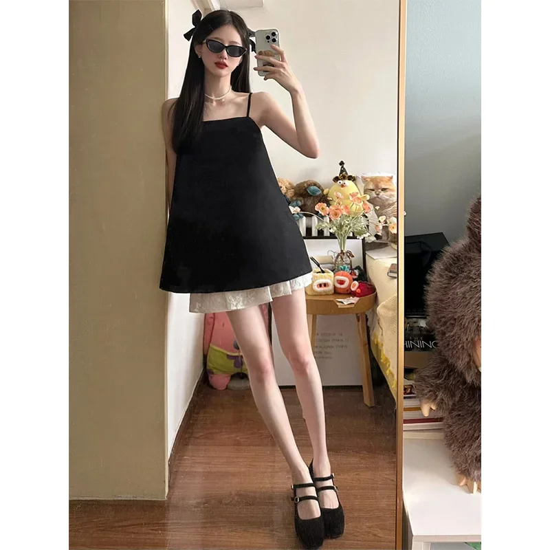 Kleur Contrast Chic Meisje 2 s - Lace Trim Cami recensie en prijs