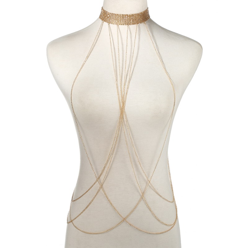 Goud Kleur Body Chain Vrouwen  - Women'S Fashion Harness recensie en prijs