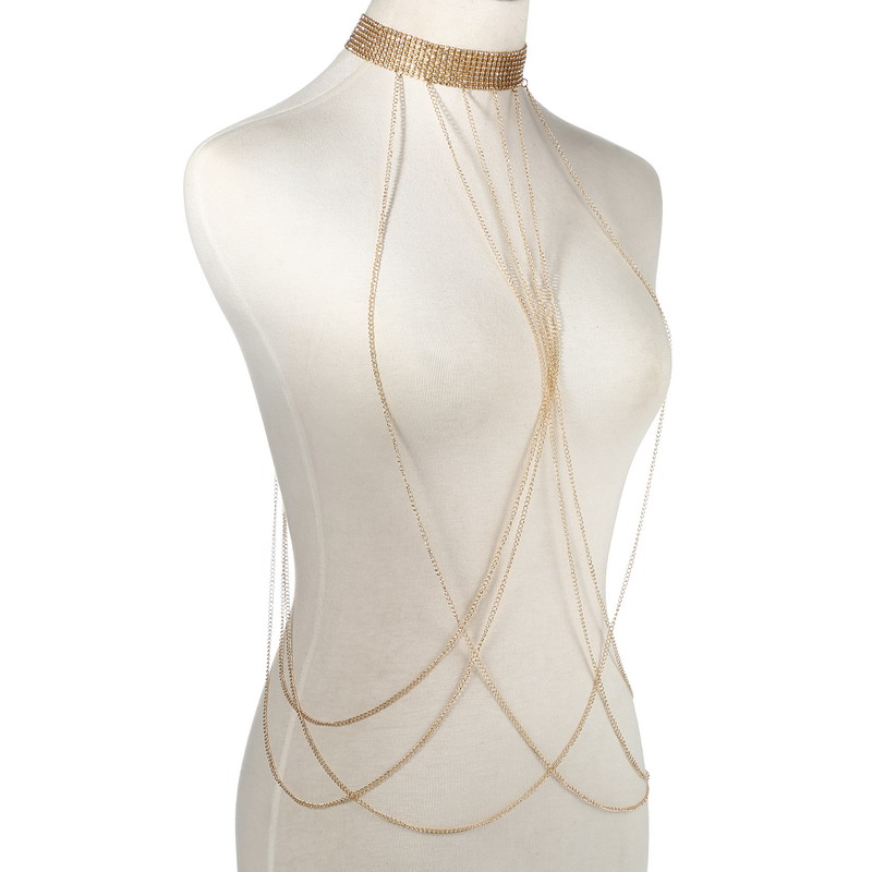 Goud Kleur Body Chain Vrouwen  - Women'S Fashion Harness recensie en prijs