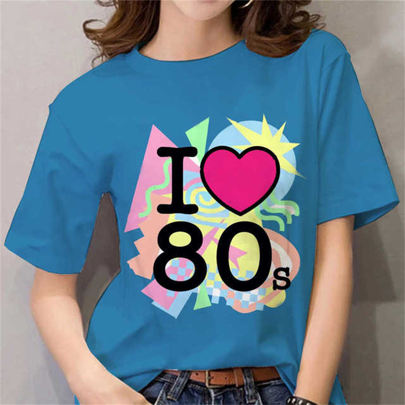 80s Dames T-shirt Vrouwelijke  - Women'S Fashion In The 90S recensie en prijs