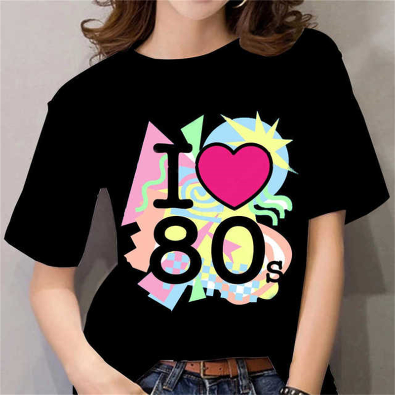 80s Dames T-shirt Vrouwelijke  - Women'S Fashion In The 90S recensie en prijs