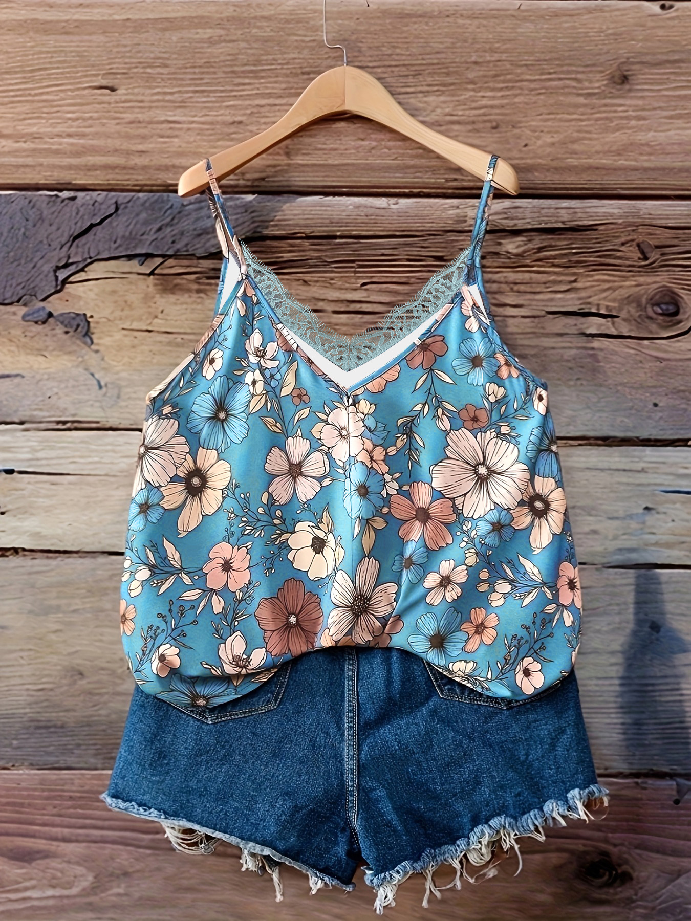 Zomermode nieuwe plus size dam - Lace Trim Cami recensie en prijs