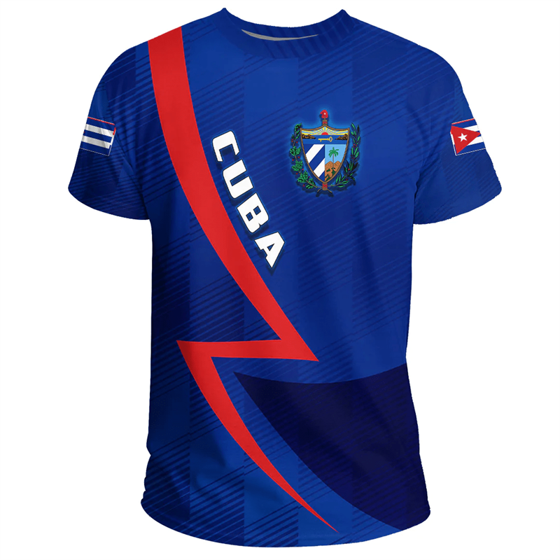 Cuba Vlag Kaart 3d Print T-Shi - Women'S Fashion Guide recensie en prijs