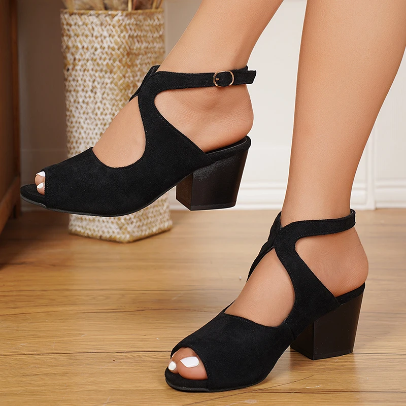 Mode Enkelband Flock Sandalen  - Women'S Fashion Trends 2025 recensie en prijs