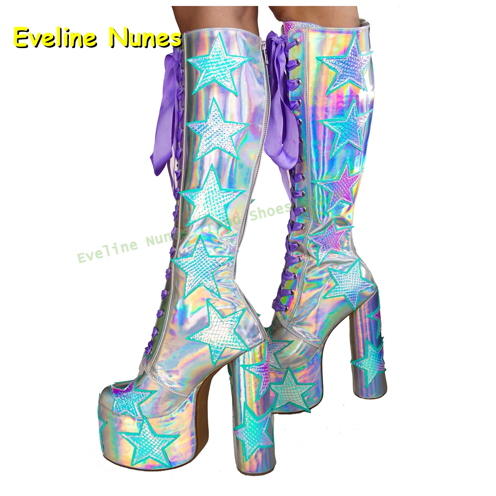 Sterrenprint Multi Color Platf - Women'S Fashion Boots 2025 recensie en prijs