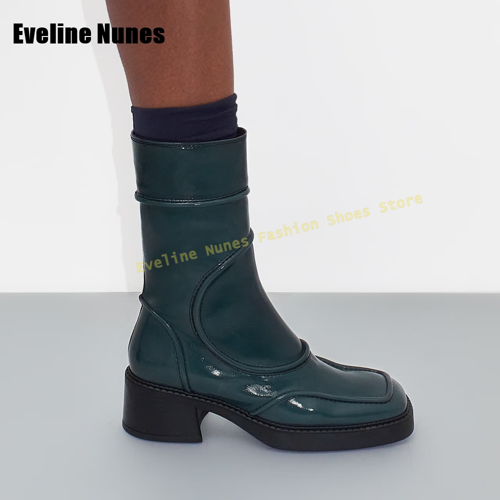 Donkerblauwe mode-laarzen met  - Women'S Fashion Boots 2025 recensie en prijs