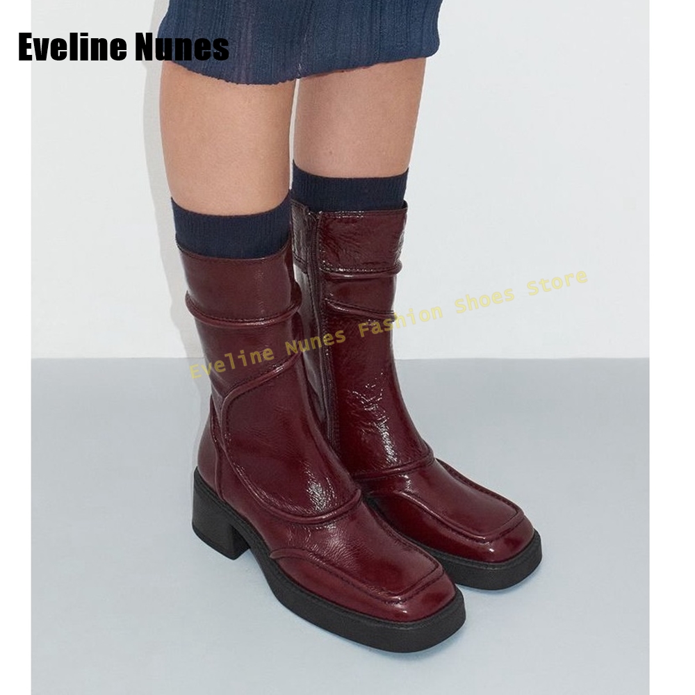 Donkerblauwe mode-laarzen met  - Women'S Fashion Boots 2025 recensie en prijs