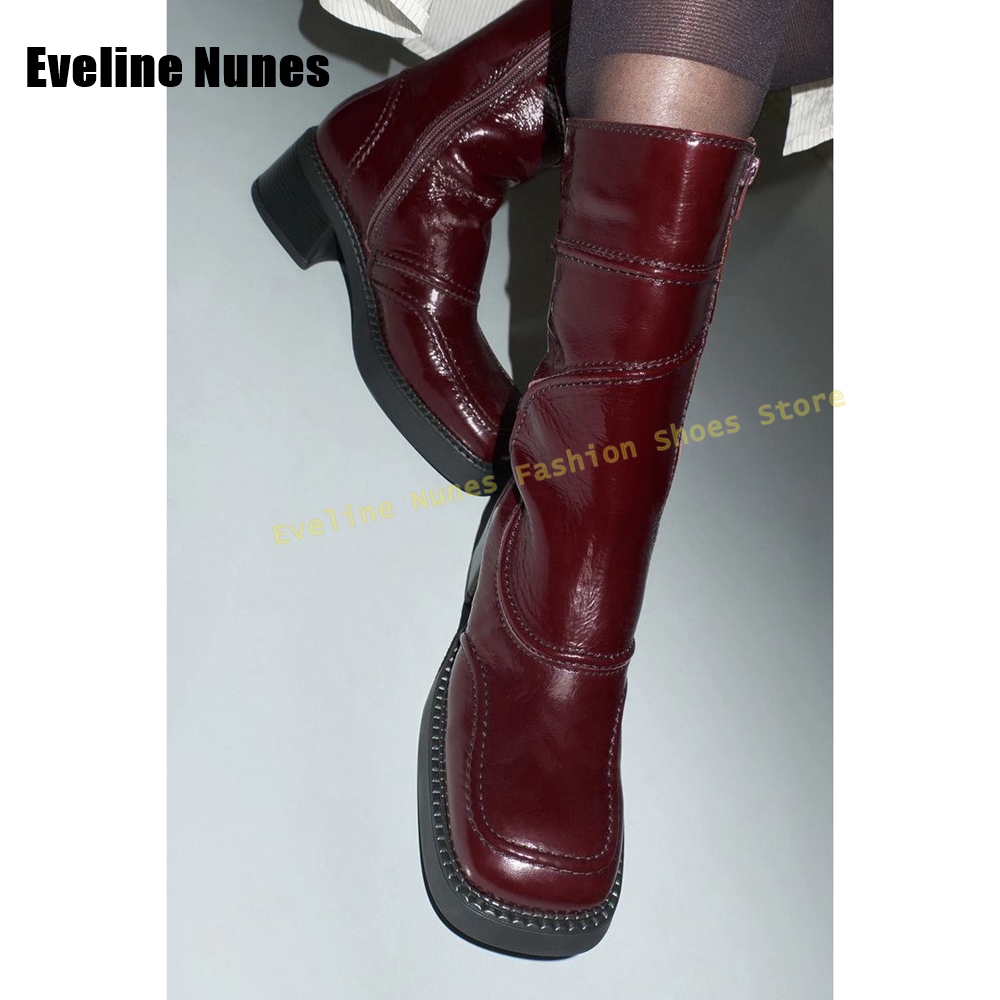 Donkerblauwe mode-laarzen met  - Women'S Fashion Boots 2025 recensie en prijs