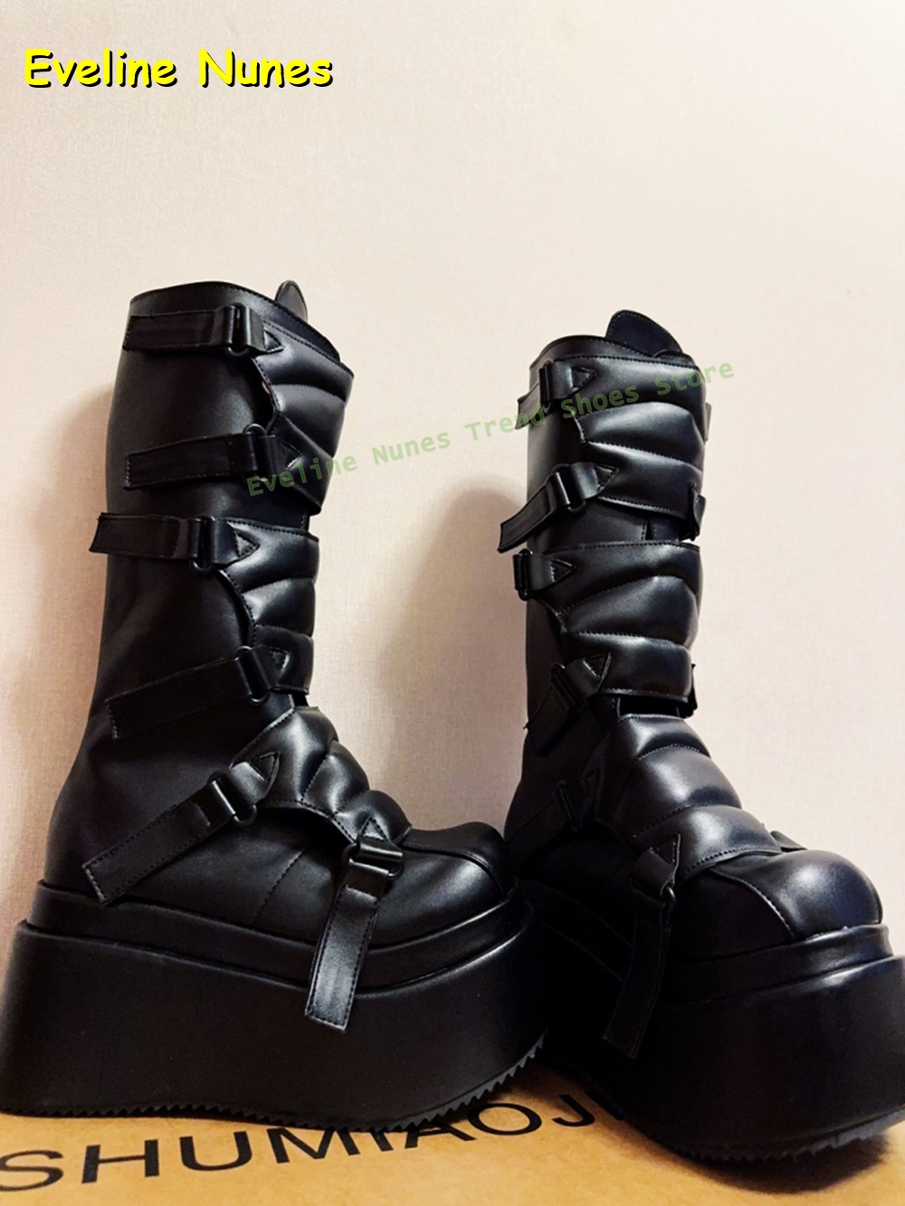 Zwarte Gesp Cyberpunk Y2K Knie - Women'S Fashion Boots 2025 recensie en prijs